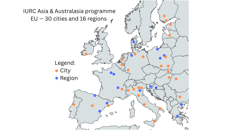 IURC Asia & Australasia Announces Selection of 30 Cities and 16 Regions from the EU