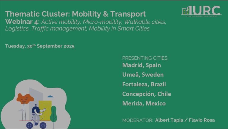 IURC LAC Webinar Showcases Urban Innovation in Mobility and Transport