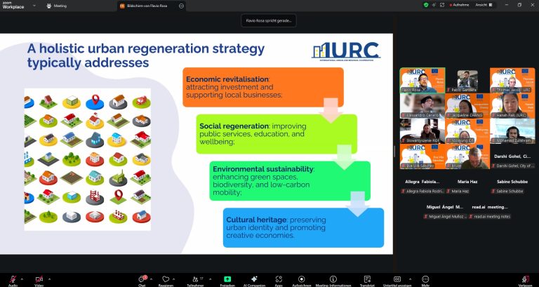 IURC AA Cities Advance Urban Regeneration and Social Cohesion in Second Deep Dive Session