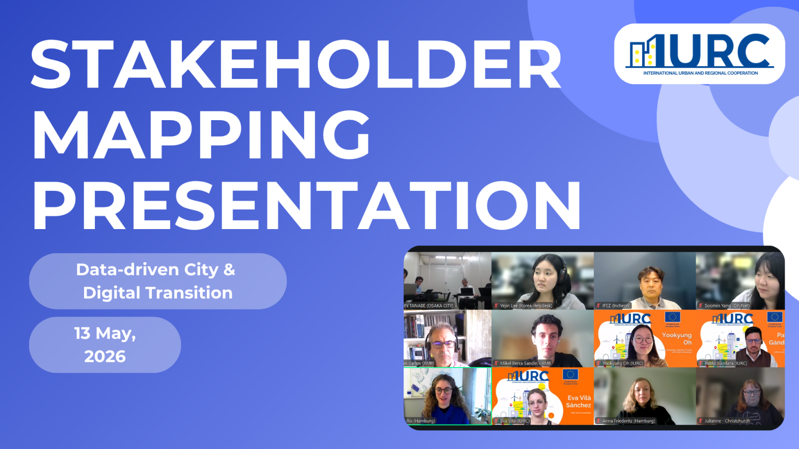 IURC CoP 9 Cities Share Stakeholder Mapping Insights to Strengthen Digital Transformation